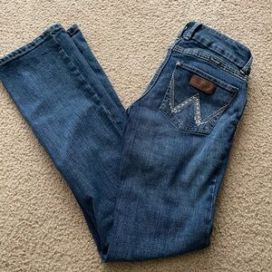 Wrangler Women's Dark Blue Boot Cut Jeans